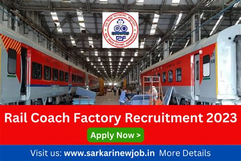 rail coach factory recruitment
